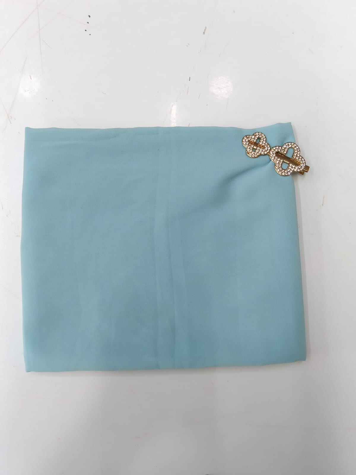 Premium Chambray Blue Chiffon Hijab