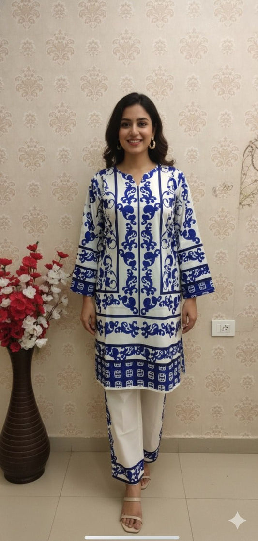 Blue turki co-ord set