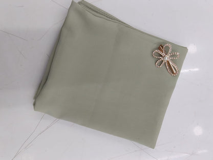 Premium Pistachio Green Chiffon Hijab