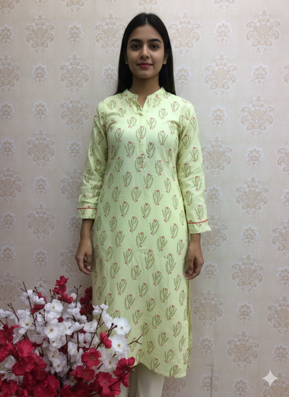 Rangriti Kurta Green