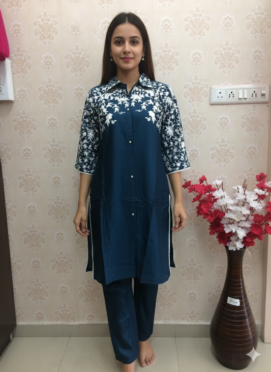 Husena Navy Blue cord set