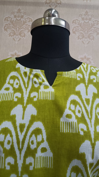 Lime Green Cotton Tunic
