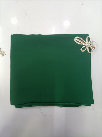 Premium Forest Green Chiffon Hijab