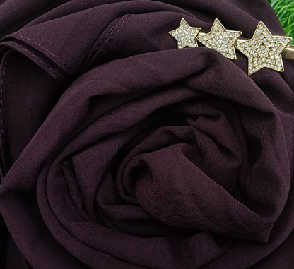 Premium Wine Purple Chiffon Hijab