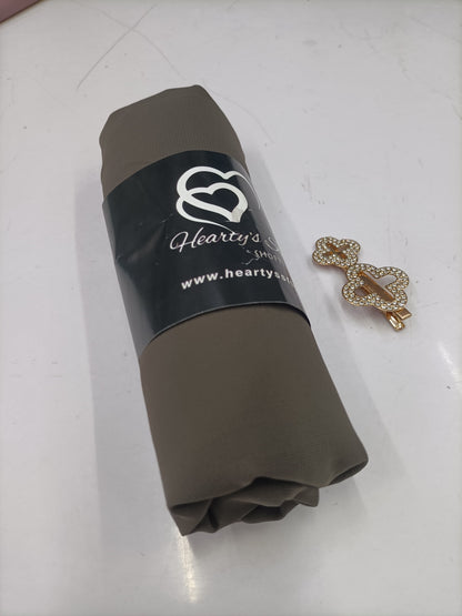 Premium Dusty Grey Chiffon Hijab