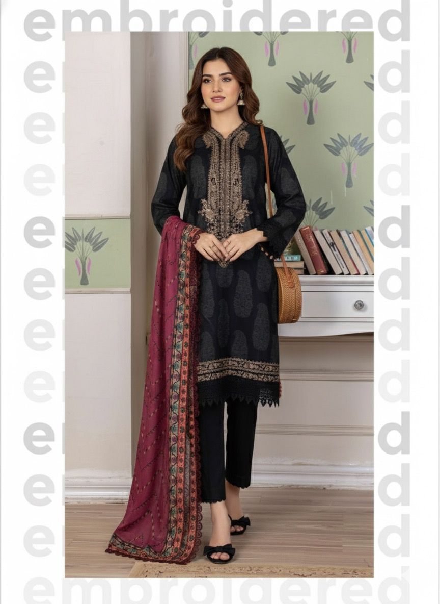 J. 3 pcs suit set red