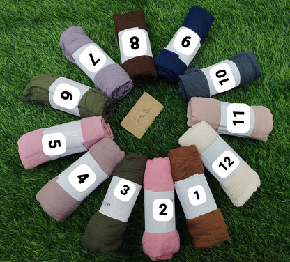 Crinckle cotton hijab