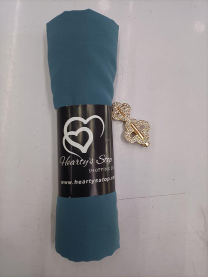 Premium Smoky Blue Chiffon Hijab