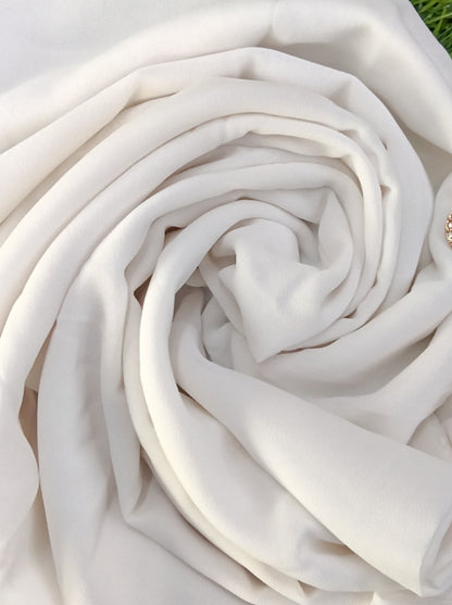 Premium White Chiffon Hijab