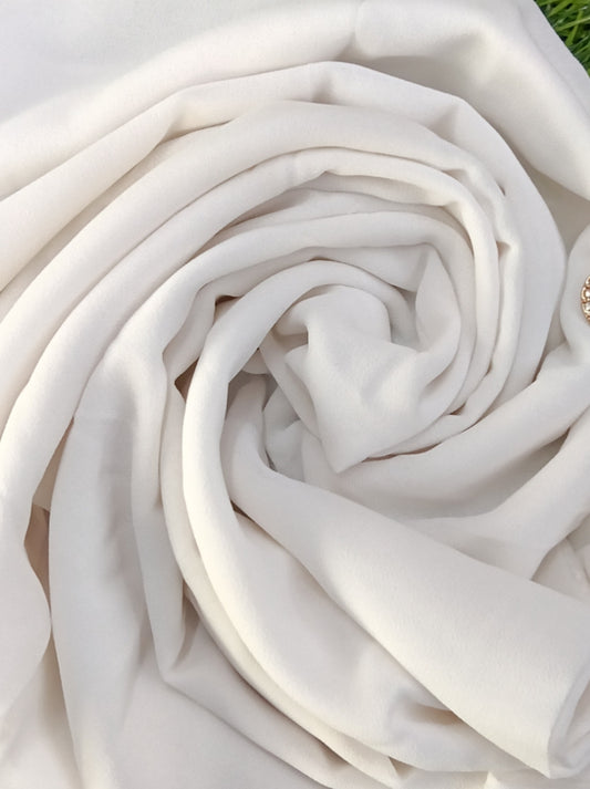 Premium White Chiffon Hijab