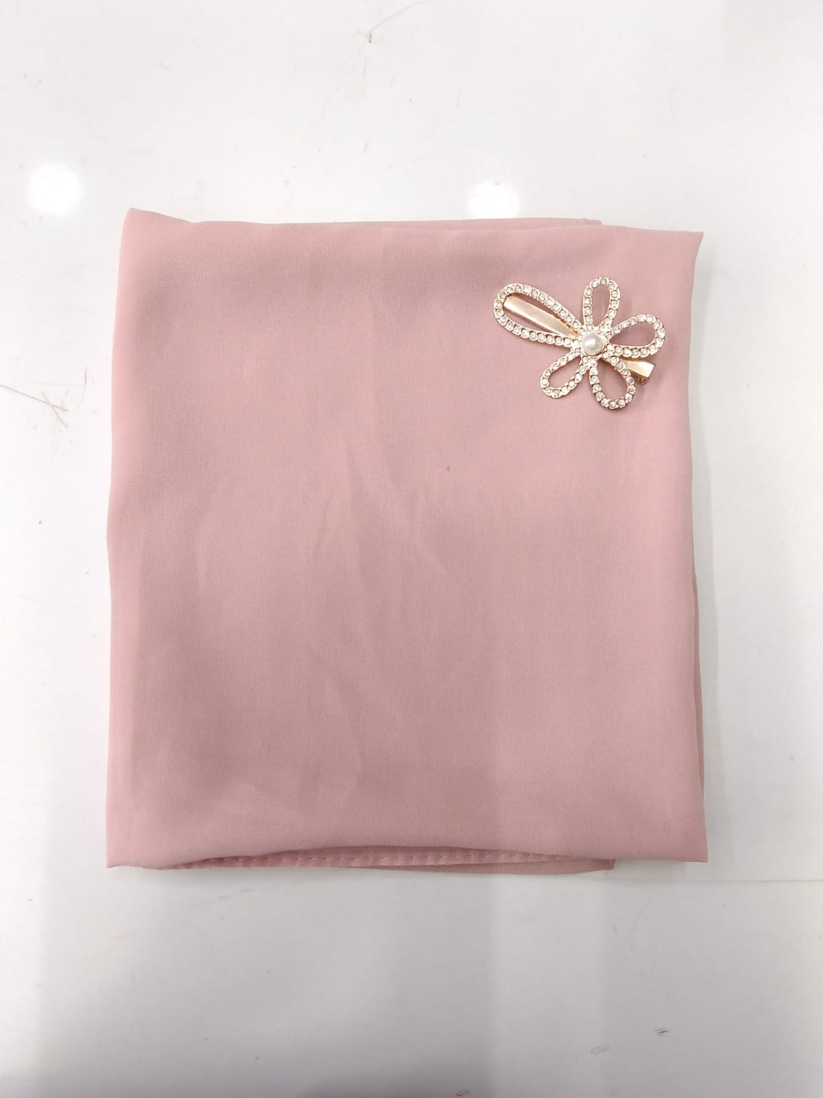 Premium Blush Pink Chiffon Hijab