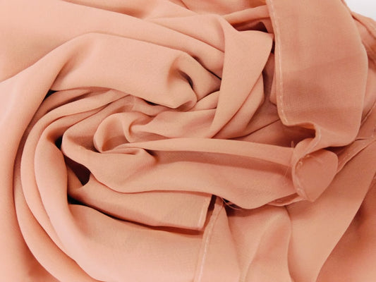Premium chiffon Soft Peach Hijab