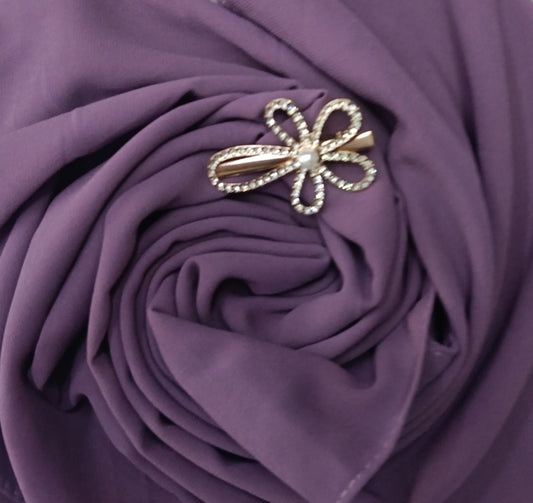 Premium Muted Purple Chiffon Hijab